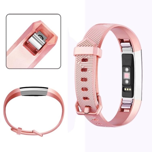 För Fitbit Alta / Alta Hr Metallfärgad klockarmband Bältespänne Klockarmband JCU Rose Gold