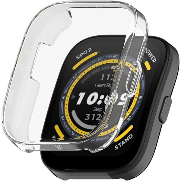 Myke TPU-deksler beregnet for Amazfit Bip 5 Deksel Skjermbeskytter Full Beskyttelse Urskivedeksel for Amazfit Bip 5 Smartklokke 1.91 tommer (Ikke for Bip3/B