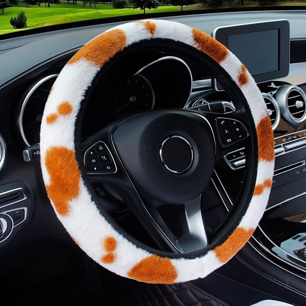 Microfiber Leather Steering Wheel Cover Breathable Auto Car Steering