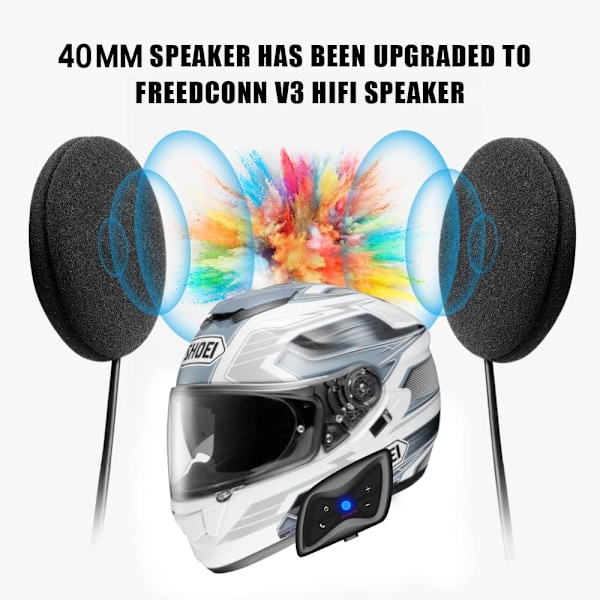 Typ-C motorsykkel Bluetooth-headsetmikrofon, 2 i 1