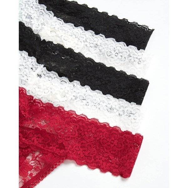 Damunderkläder - 5-pack stretchiga trosor i mikrofiberspets