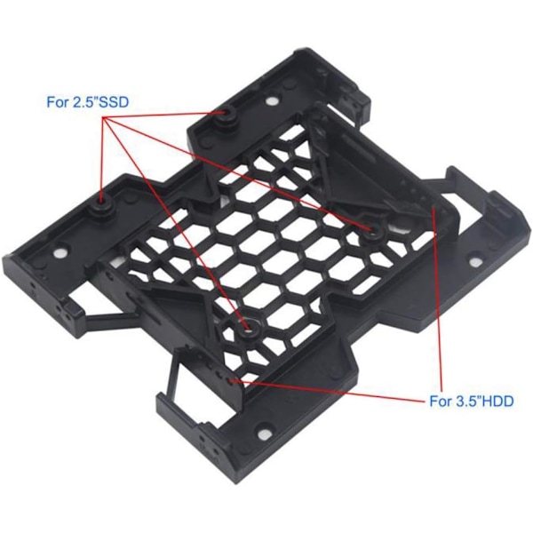 2,5'' eller 3,5'' till 5,25'' SSD HDD Monteringsfäste Intern Hårddisk Drive Fack Hållare Adapter för PC Montera antingen 3,5'' eller 2,5''  Montera antingen