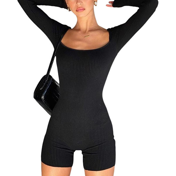 Jumpsuits til kvinder Bodycon Short Si Strikket Button Up Romper One Piece Tie Dye