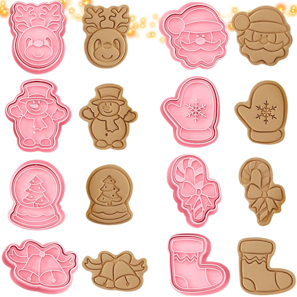 Jul Cookie Cutter - 8 delar 3D-form