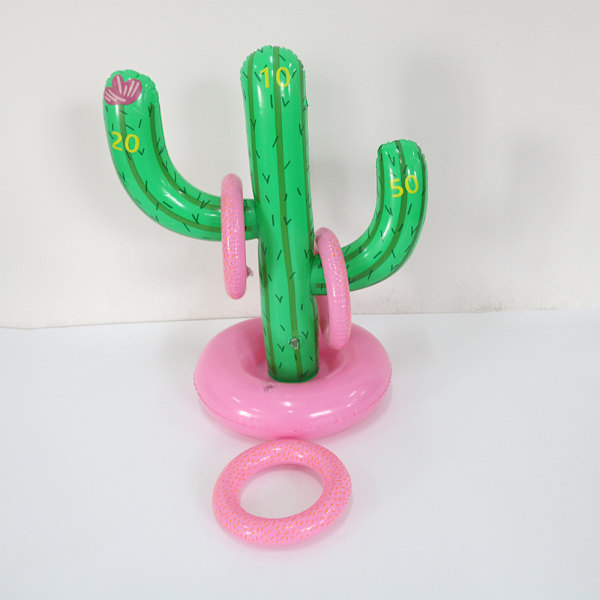 Uppblåsbar Cactus Ring Toss, gratis pump
