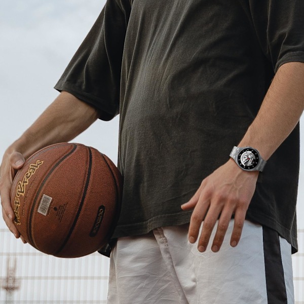 Metalremme kompatibel med Galaxy Watch 7/FE/6/5/4 Band 40/44mm, ingen huller rustfrit stålrem kompatibel med Galaxy Watch 7/FE/6/5/4 til mænd
