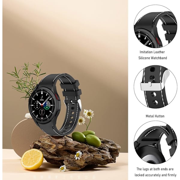 No Gap Bands kompatibel med Galaxy Watch 4 Band og Galaxy 5