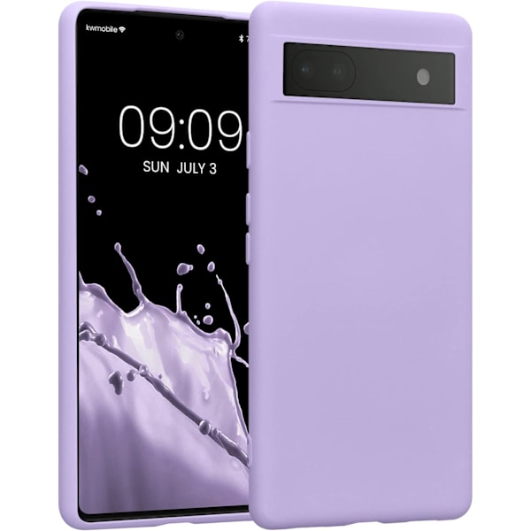 Skal Kompatibelt med Pixel 6a Skal - Slim Skyddande TPU Silikon Telefonskal - Lavendel lavendel