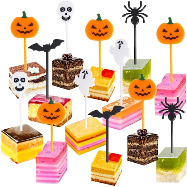 30ST Halloweenval - Cupcake Topper Spökdekor