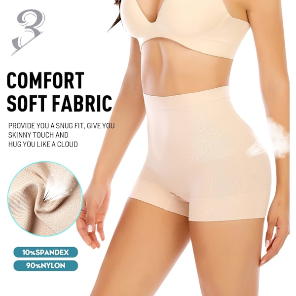 Sömlösa formande boyshorts trosor för kvinnor Slip shorts under klänning mage