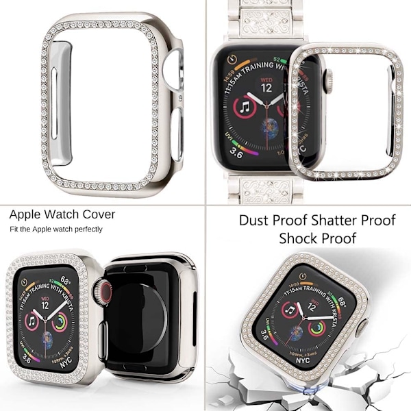 Kompatibel med Apple Watch Band 44 mm med deksel
