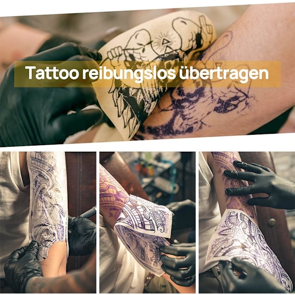 Överföringspapper Tatueringspapper - 25 ark för stenciltatuering
