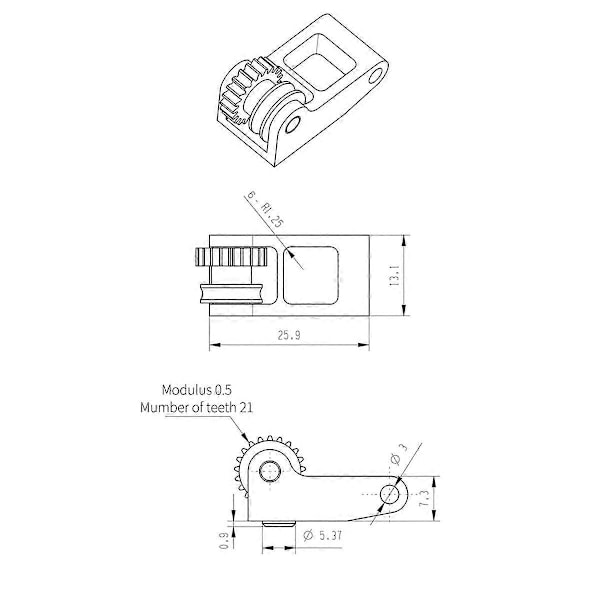 Oppgradert herdet stål ekstruder girsett for Bambu Lab P1S P1P X1 Carbon X1C 3D-skriver Nikkelbelegg