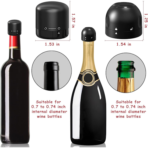 Vinkork og champagnepropp - Silikonforseglet vinkork