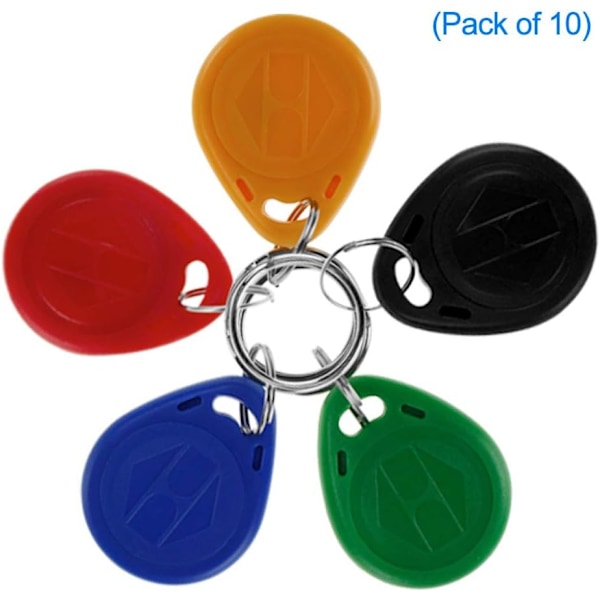 125KHz Smart ID-nyckeltagg RFID-nyckelkort för accesskontroll (10-pack)