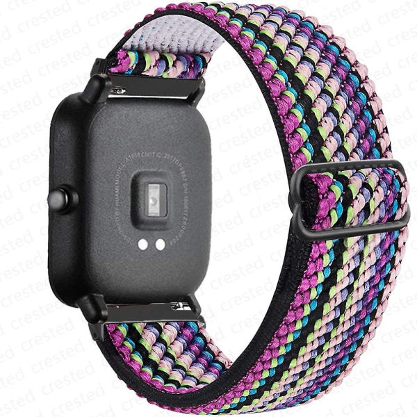 20mm/22mm Band för Amazfit Gts 4//2/2e/3/gts2 Mini/gtr 4/3/pro/gtr2/47mm/stratos Nylon Elastiskt Klockarmband Amazfit Bip Rem Bohemia strip 20mm