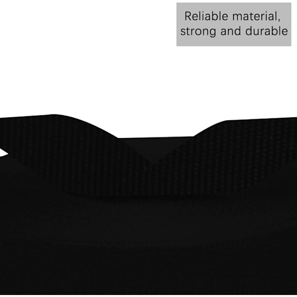 15MM 10 Yards Svart Nylon Tung Remband
