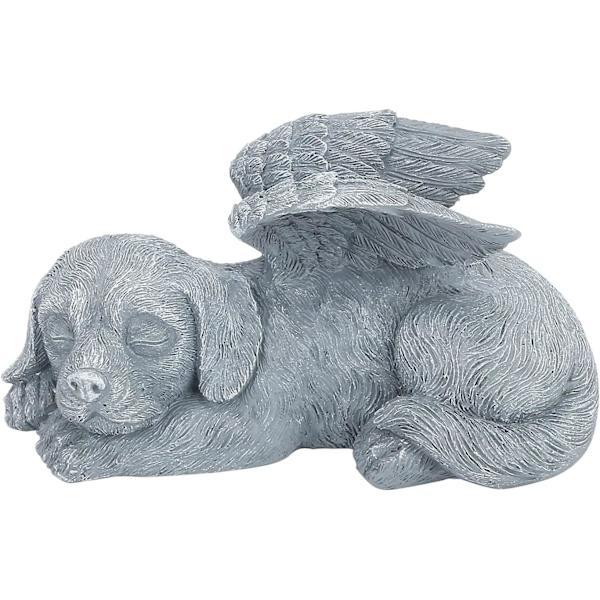 Minnestein for kjæledyr - Resin Dog Memorial Statue