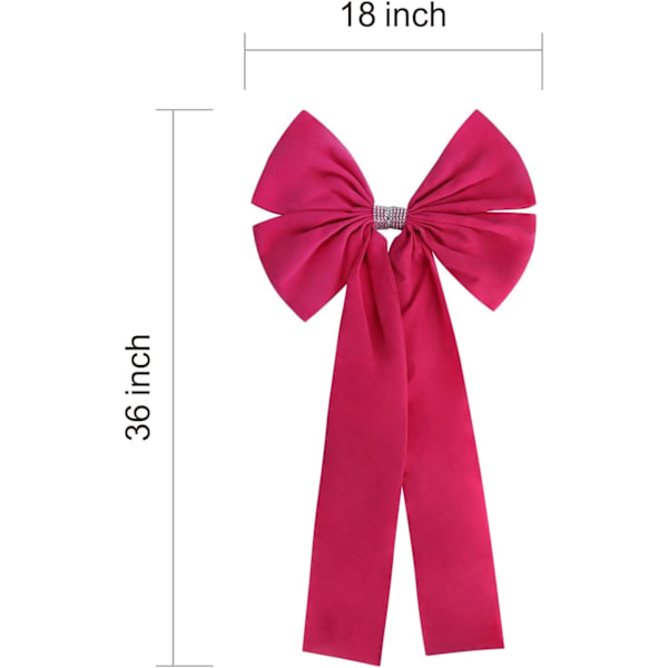 36x18 tum extra stor julgransprydnad rosett sammetsband present rosetter