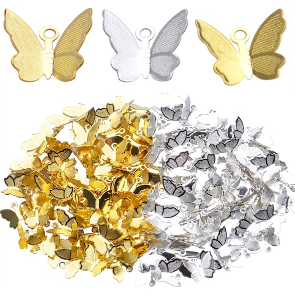 200st Mini Butterfly Berlocker Mässing