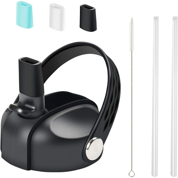 Sugrör i rostfritt stål för HydroFlask Wide Mouth 12 16 18 20 32 40 64 oz flaskor (2,28\" munöppning)