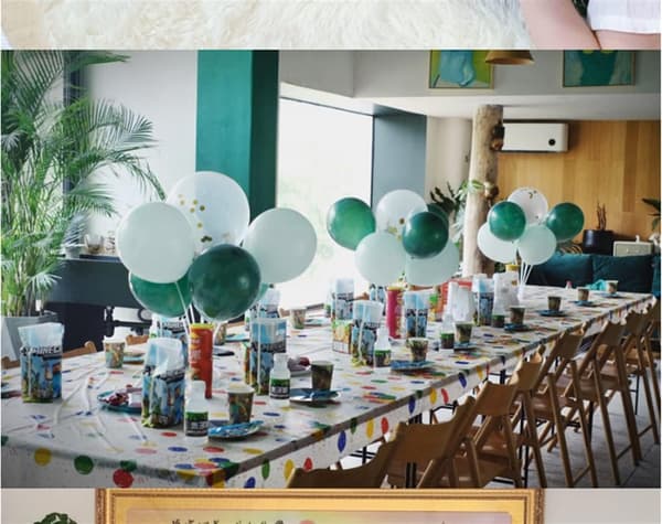 Bordsduk, perfekt för födelsedagsfester, karneval, babyshower, temafester, spa-partyn, engångs, rektangulär, vattentät plast