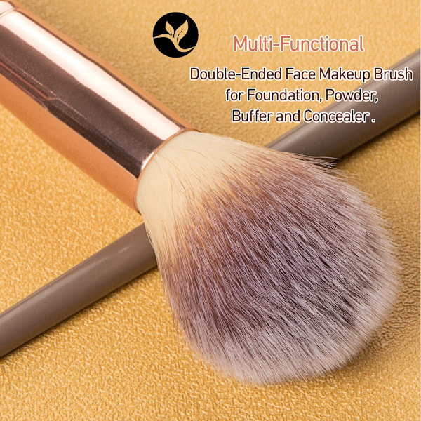 Foundation Makeup Brush, Dobbeltsidet Makeup Børster til Blanding