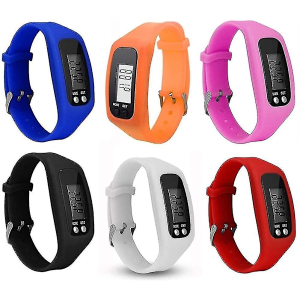 Sportklocka Armband Digital Lcd Stegräknare Löpning Steg Kaloriräknare