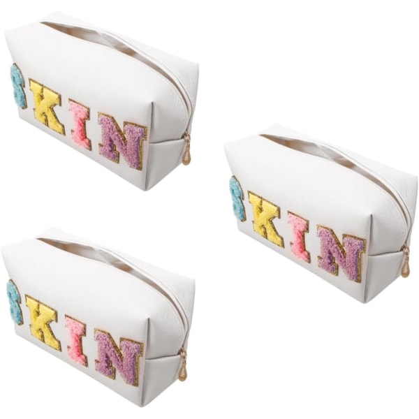 3st Kosmetisk väska Sminkväska för kvinnor Stor kapacitet Kosmetisk resväska Resepåsar för toalettartiklar Rese-toalettväska Rese-sminkväska Toalettartiklar