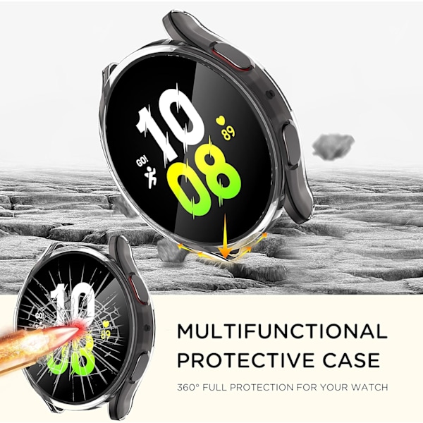 4-pack för Samsung Galaxy Watch 5 40 mm fodral, All-Around-skyddande
