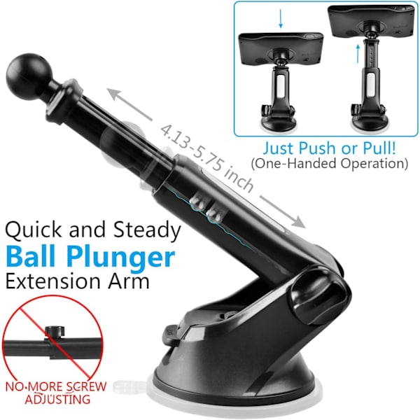 GPS-sugkoppsfäste för Garmin [Quick Extension Arm]