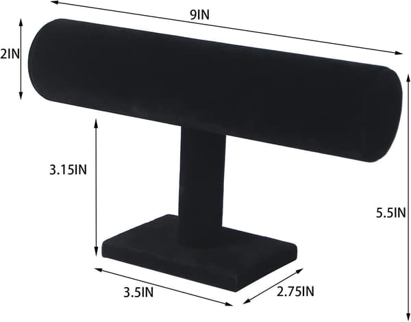 wxsp - Armbåndsstativ - Armbånd display stativ til salg - Smykke opbevaringsstativ Ur stativ (sort