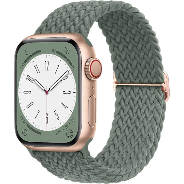 Flätad Solo Loop kompatibel med Apple Watch Band 38 mm