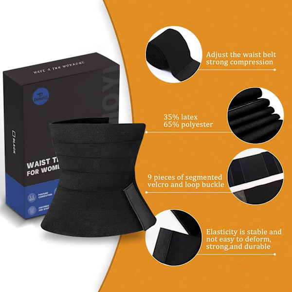 Taljetræner til kvinder, der reducerer fedt på den nedre mave, Wrap Waist Trainer til kvinder, Snatch