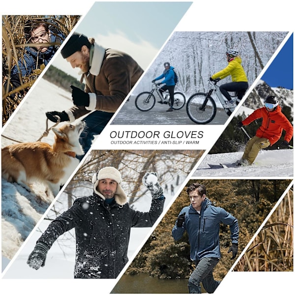 Vinter Termiske Handsker - Anti-Slip Touch Screen (Unisex)