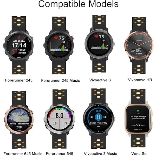 Klockarmband för Garmin Vivoactive 3/3 Music/245/245