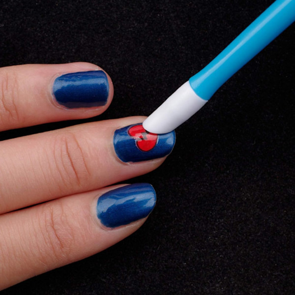 Nagelbandstrimmer Pusher Remover, gummispets skonsam mot nagelbädd 3st