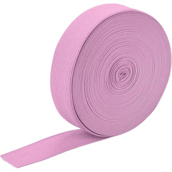 Elastiska band för sömnad 1\" 10 meter rosa stickad elastisk spole hög elasticitet för