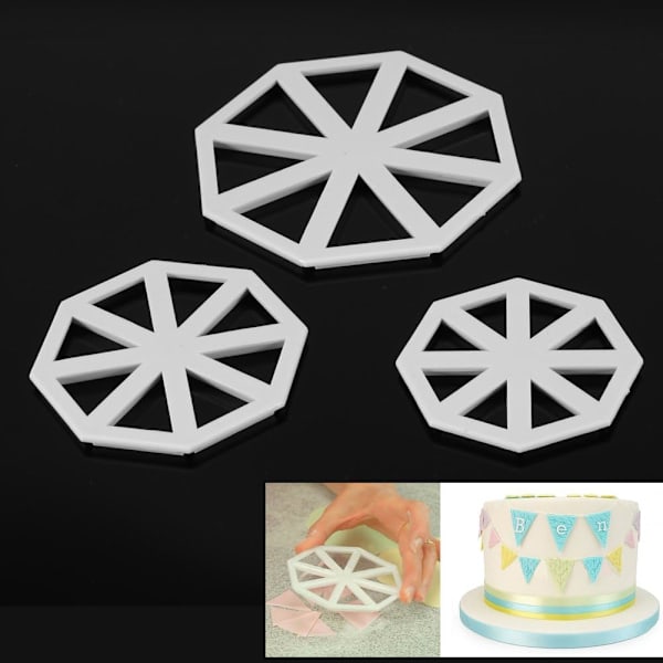 Bunting-kuttere - Fondantkakedekorasjonsverktøy