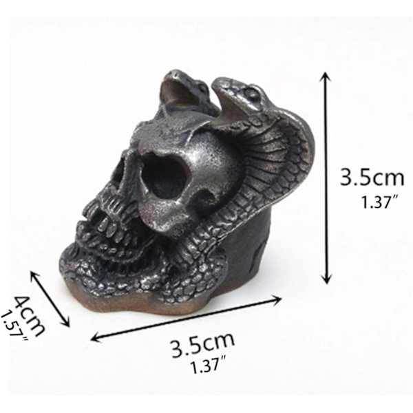 Mini Cobra Skull Form Fondantkaka Choklad