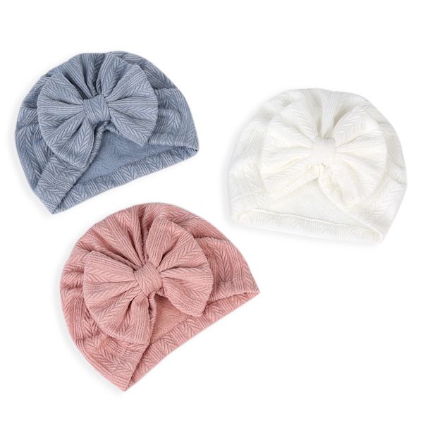 3 ensfarvede babyhuer