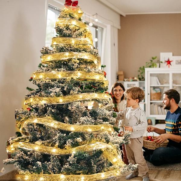 33FT Julebåndslys - 100 LED Fe-lyssnor