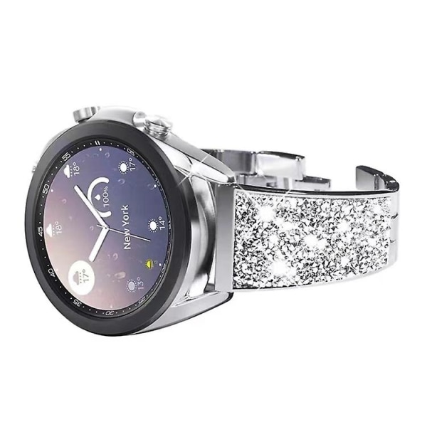 För Garmin Venu / Suunto 3 Fitness 20 mm Universal watch i metall i rostfritt stål PLG Silver