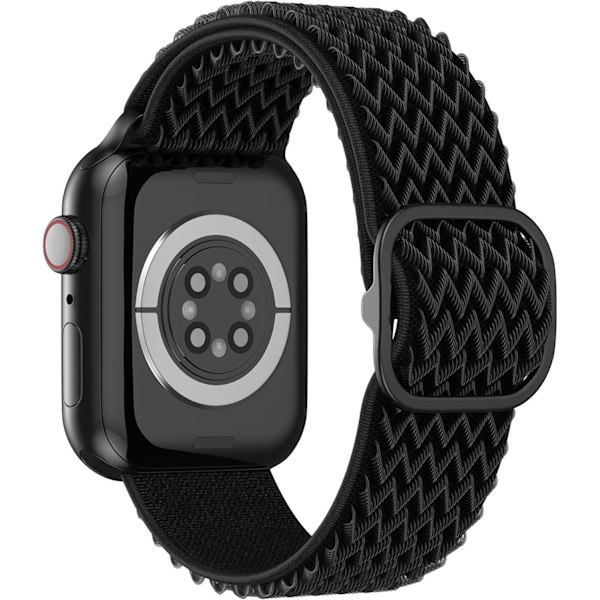 Nylon Stretchy Solo Loop Band kompatibel med Apple Watch Band 44 mm