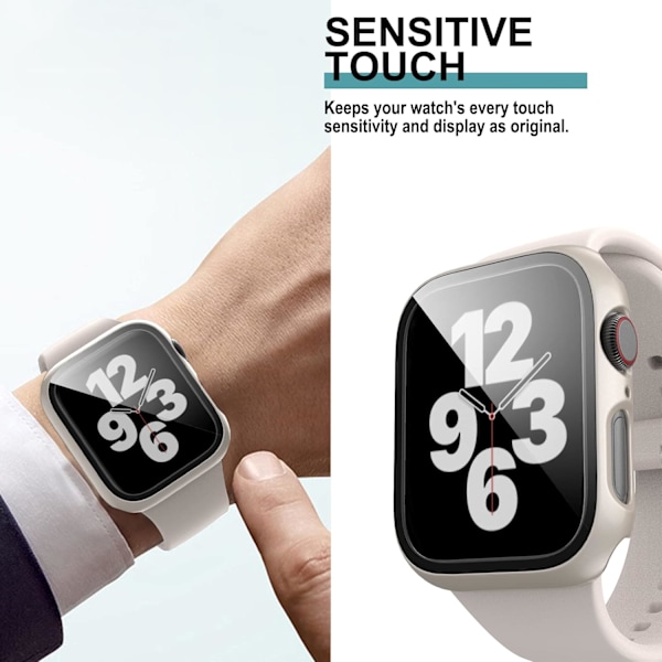 6-pak etui for Apple Watch Series 3 Series 2 38mm skjermbeskytter