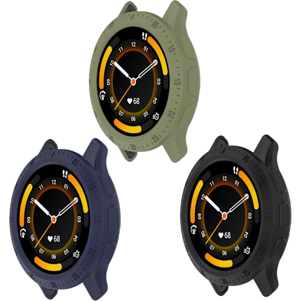 Skal för Garmin Venu 3, 1-pack Venu 3 Smart Watch Skal Skyddande Hölje Anti-Rep Ram Stötfångare för Garmin Venu 3 45mm Smartwatch (3pack-1) 3pack-1