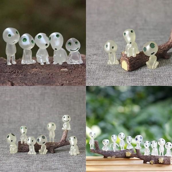 Glødende fe-havetilbehør (10 stk) - Miniature havedekoration