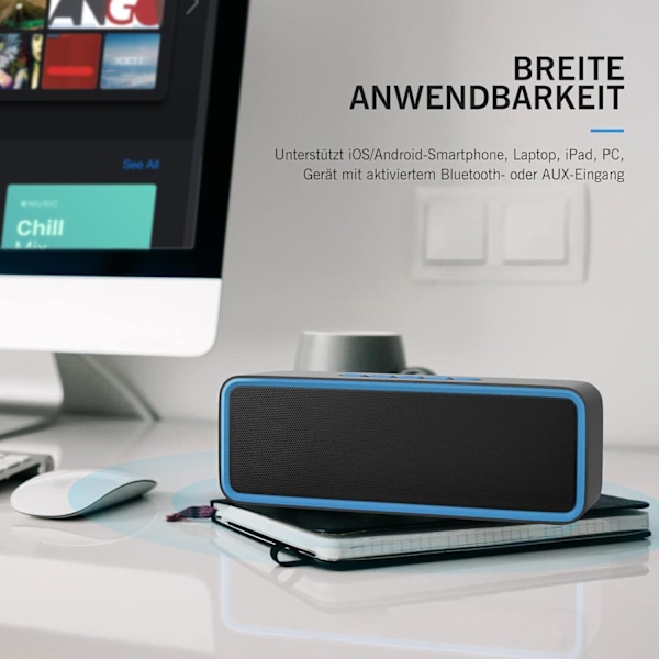 Trådlös Bluetooth-högtalare, bärbar