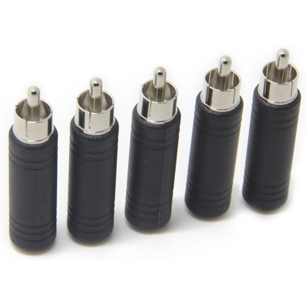 4-pakke 1/4 tommers til RCA hann-adapter - Lydkonverter