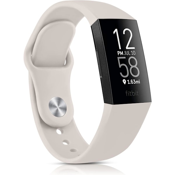 Rem for Fitbit Charge 3/4 - Myk silikonerstatningsrem